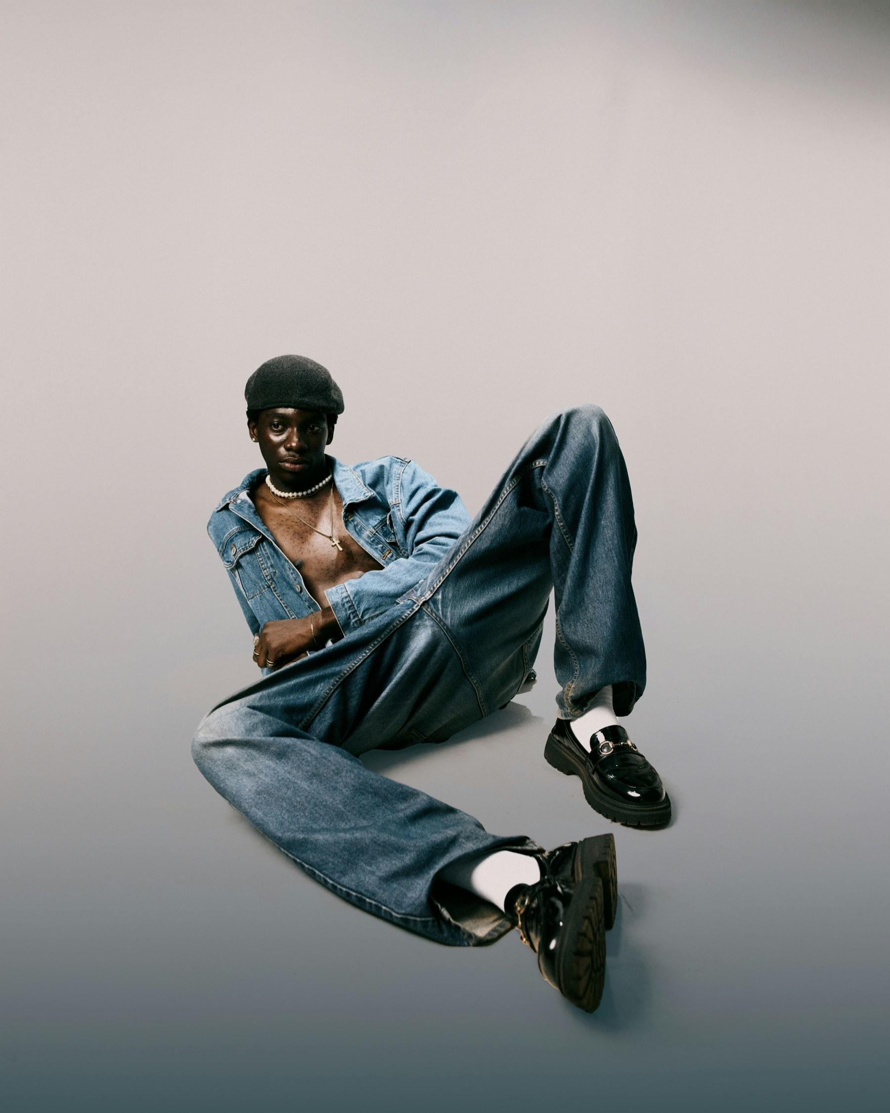 Double denim in the studio