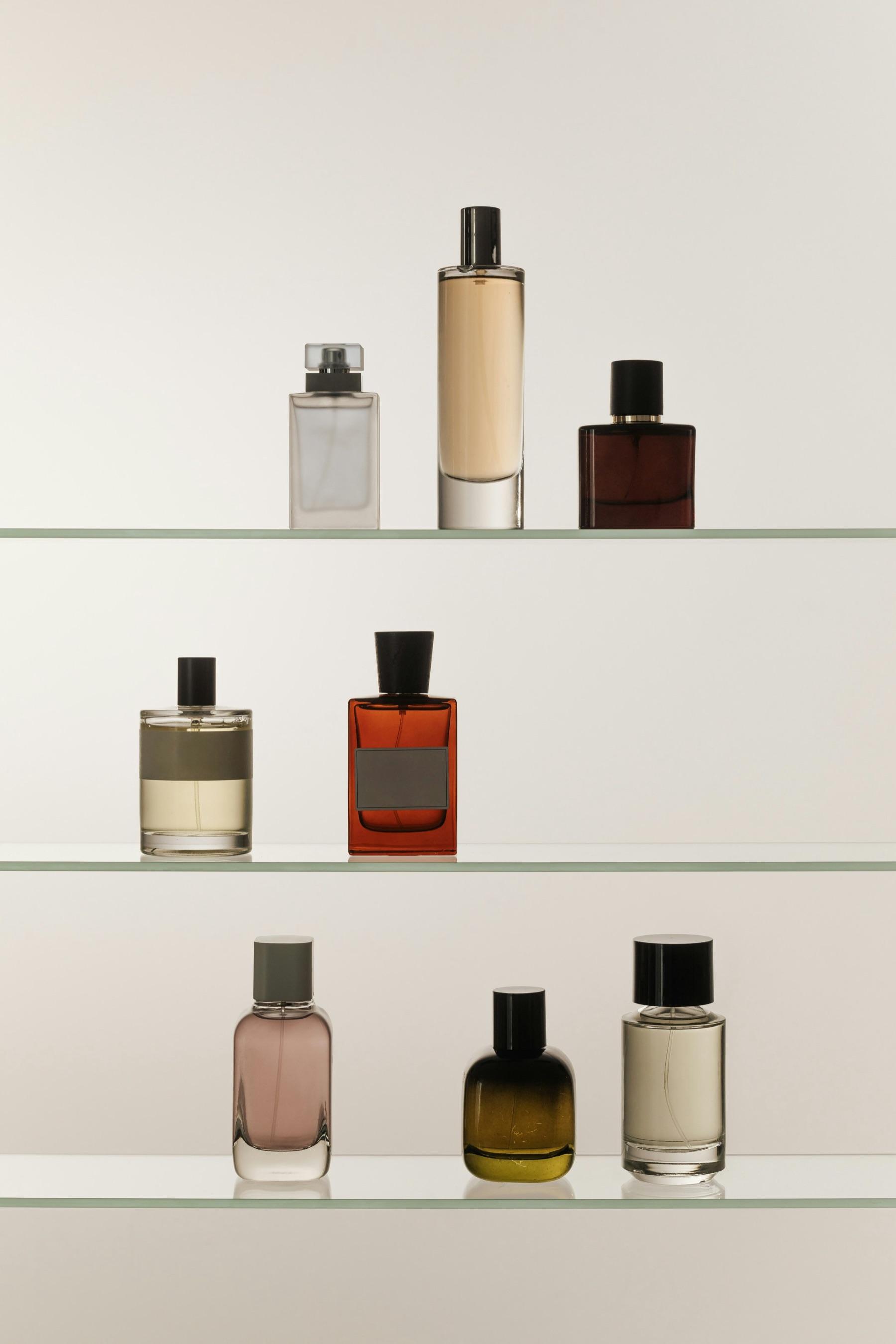 A shelf of fragrance