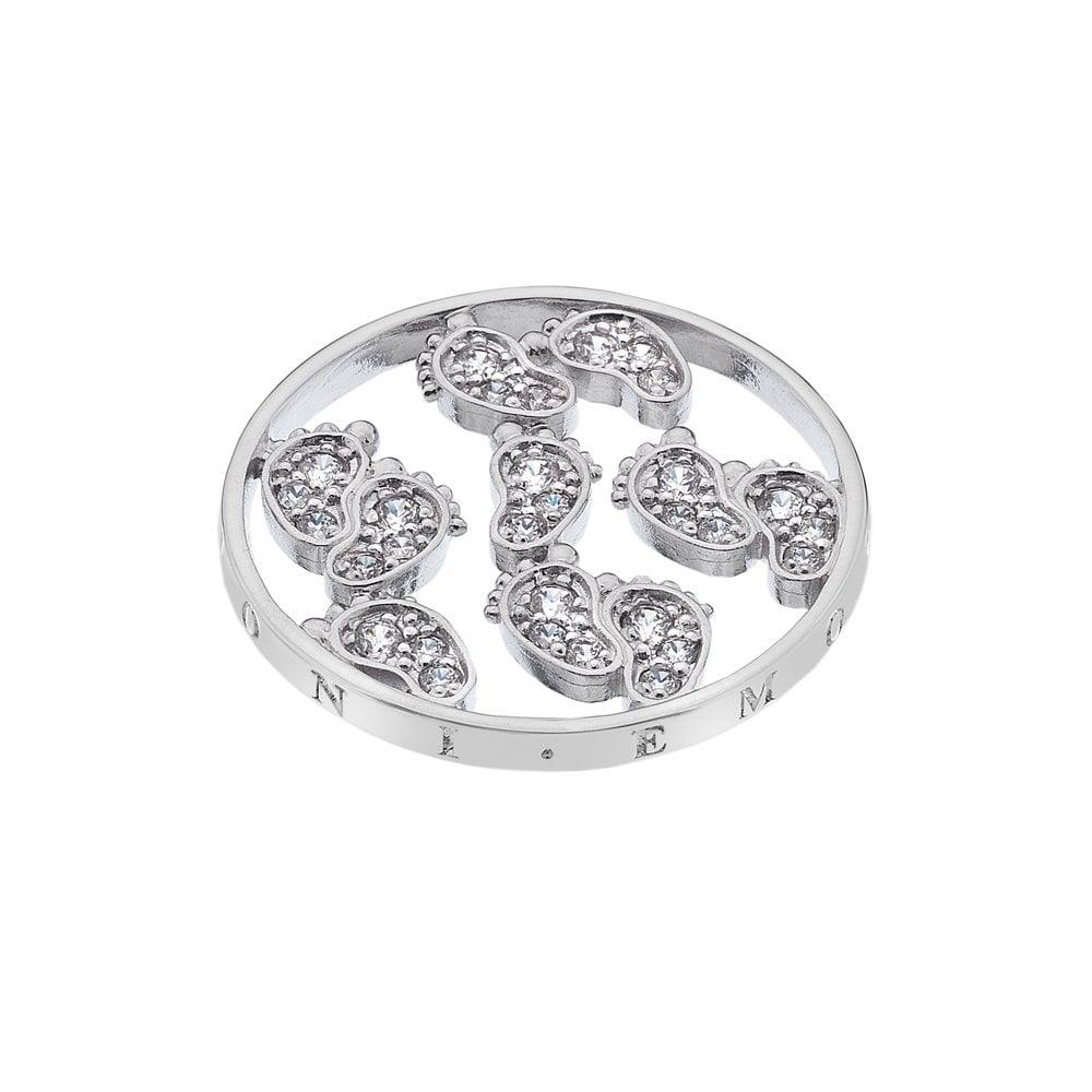 Emozioni Baby Feet Silver Plated Coin