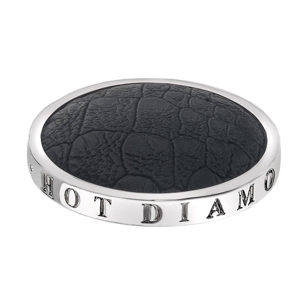 Emozioni Faux Crocodile Black Coin