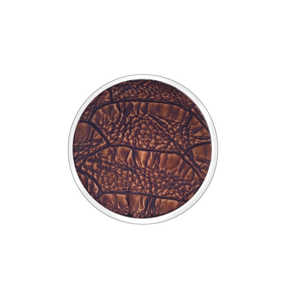 Emozioni Faux Crocodile Dark Brown Coin