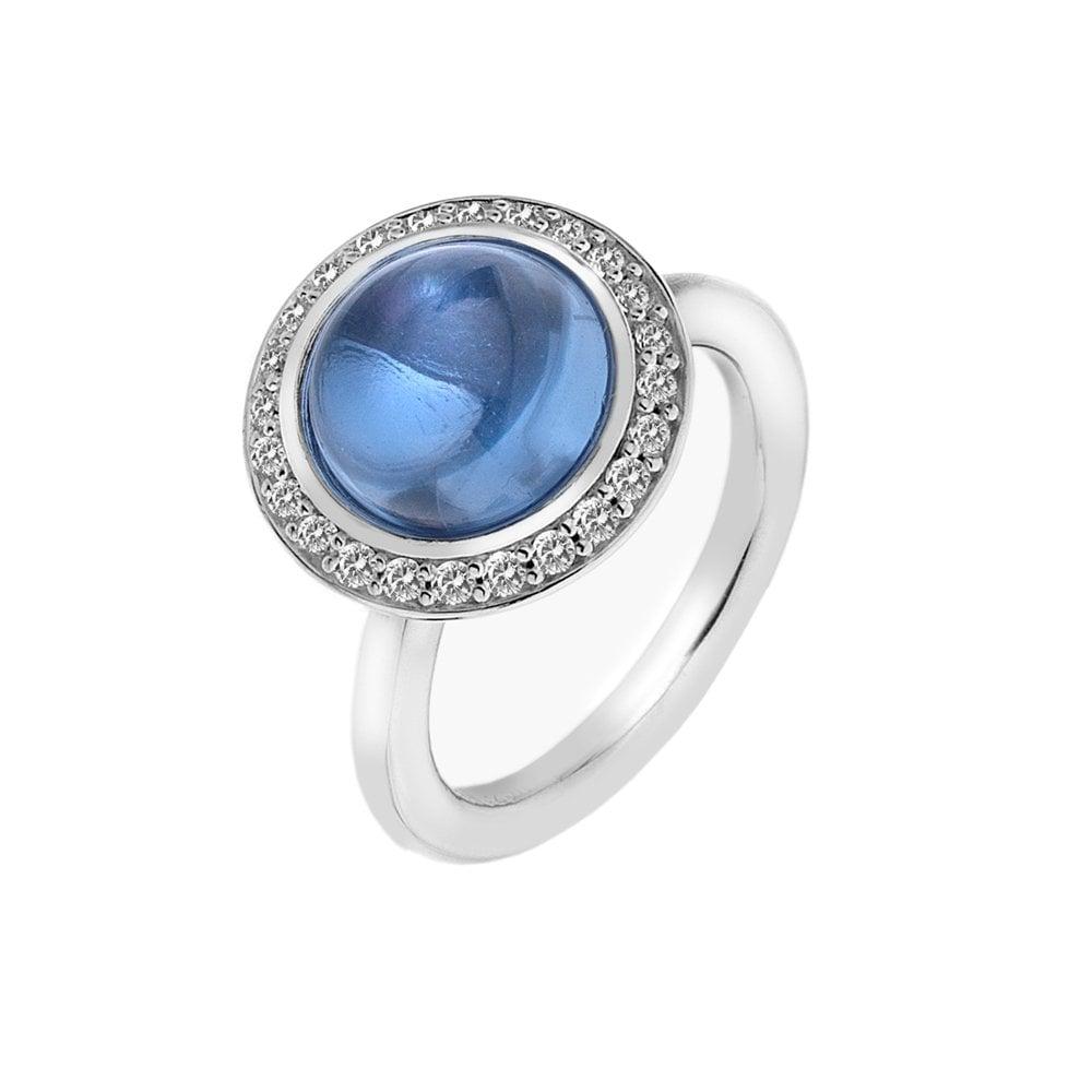 Emozioni Laghetto Azure Ring Size: N