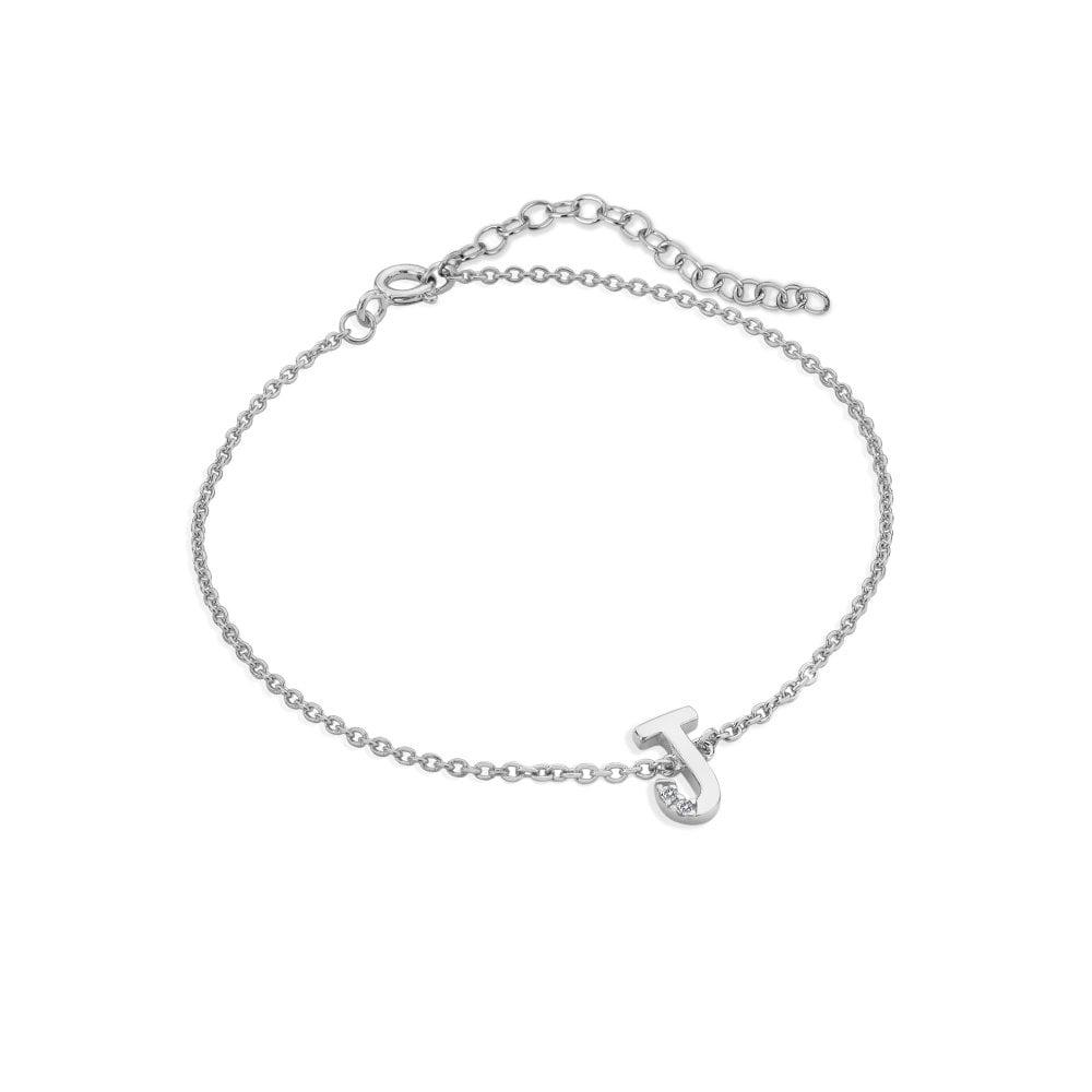 Diamond Letter J Bracelet
