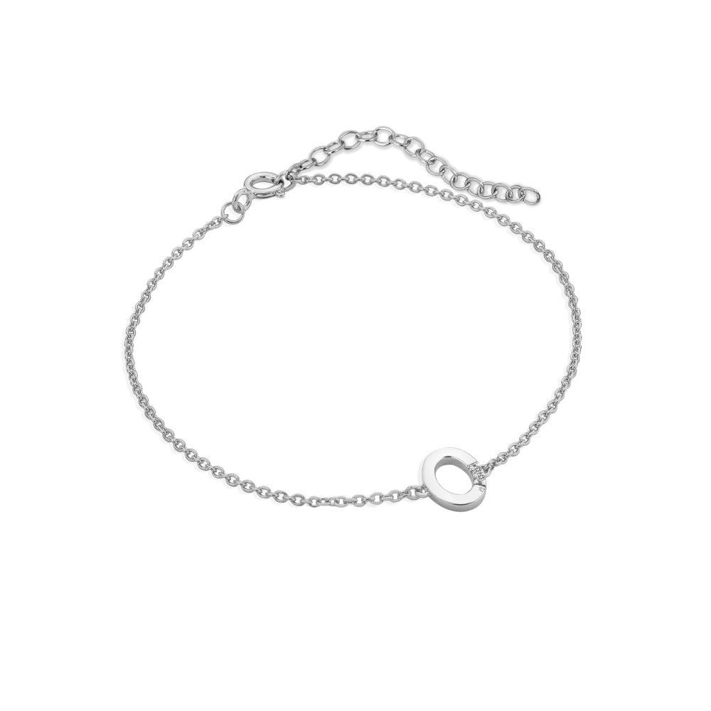 Diamond Letter O Bracelet