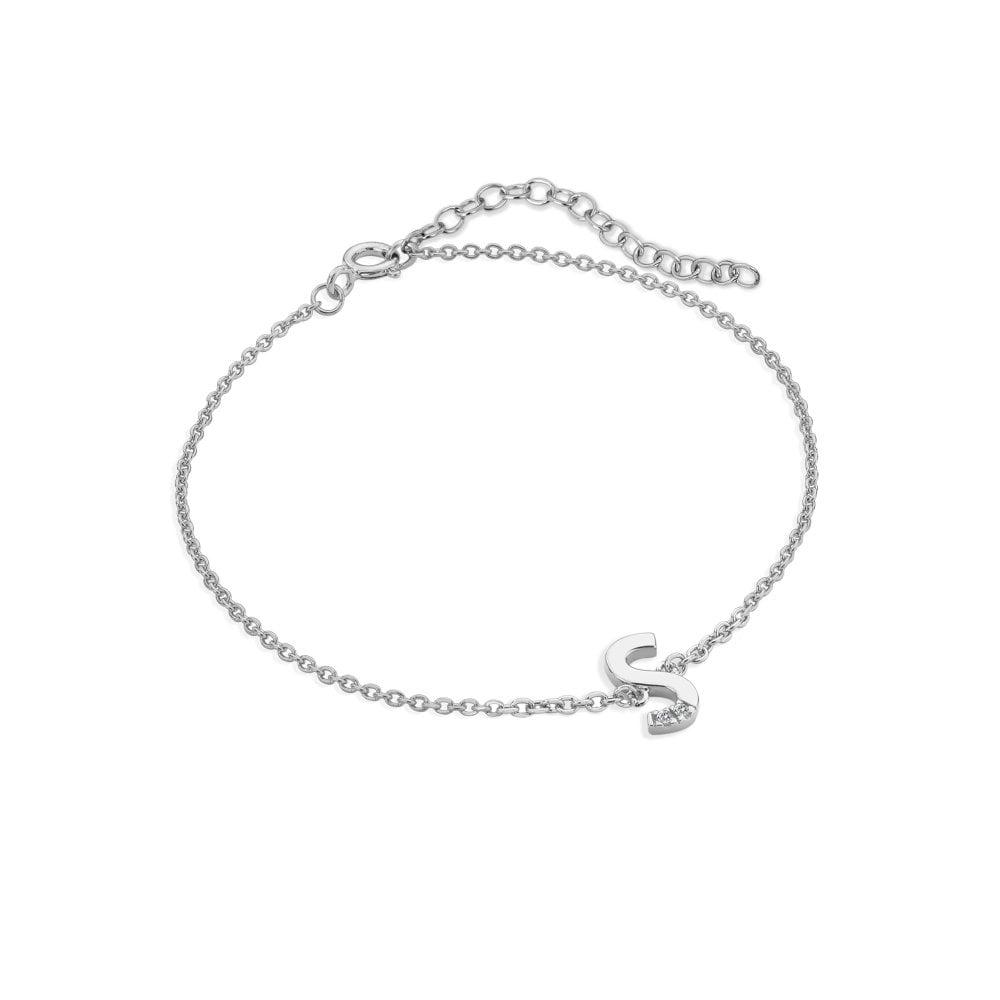 Diamond Letter S Bracelet