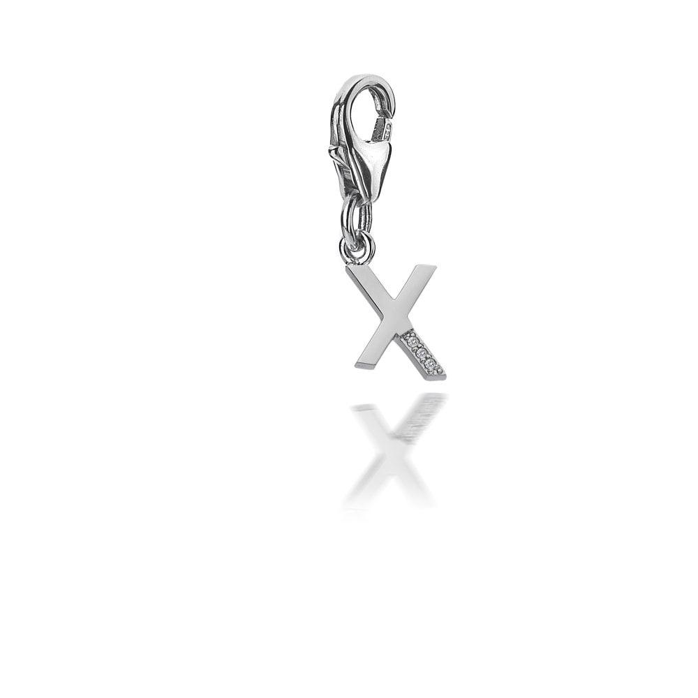 Diamond Letters 'X & Apos; Charm