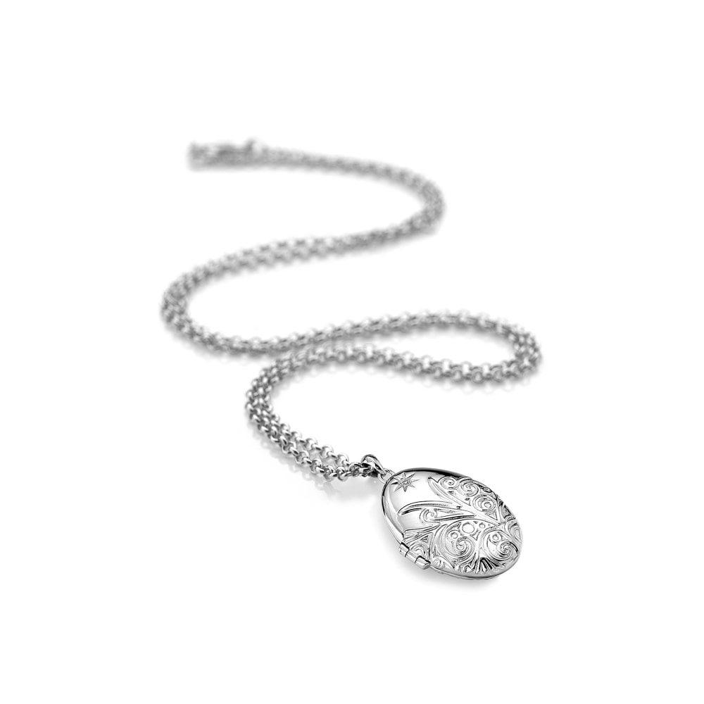 Engraved Oval Locket