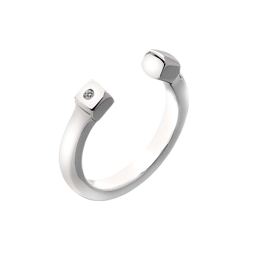 Lucky Silver Ring Size: M