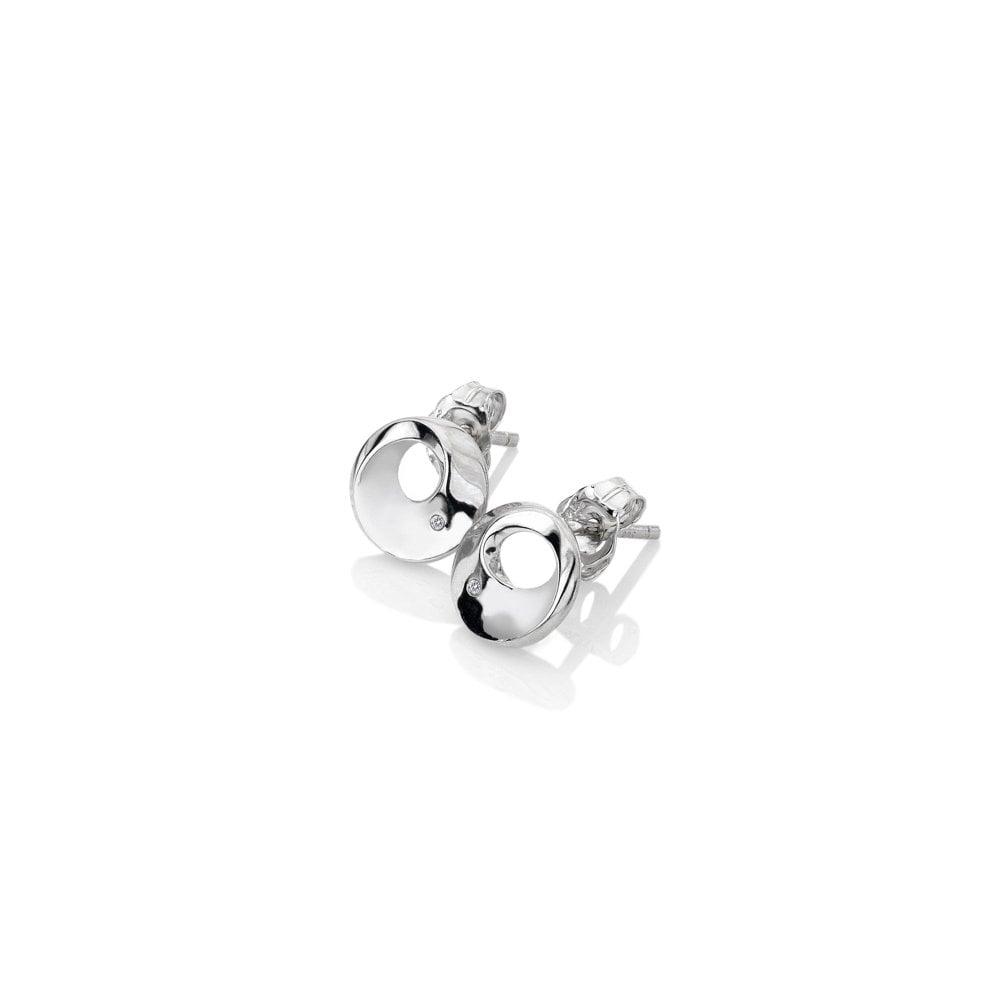 Quest Circle Stud Earrings - Plain