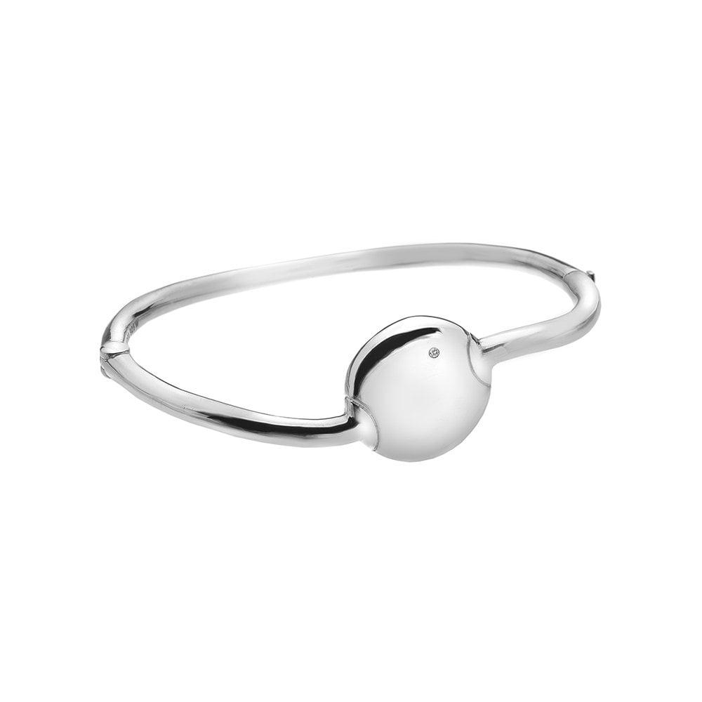 Lunar Silver Bangle
