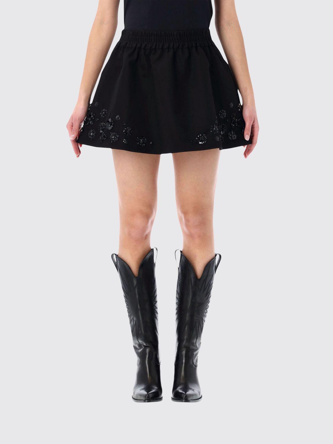 Sequined Cotton Mini Skirt