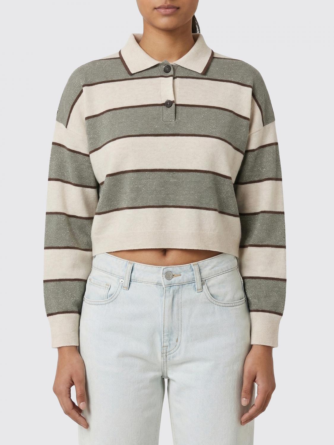 Striped Wool and Cashmere Polo Shirt