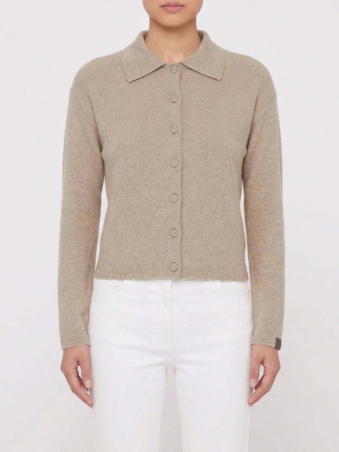 Cashmere Polo Cardigan