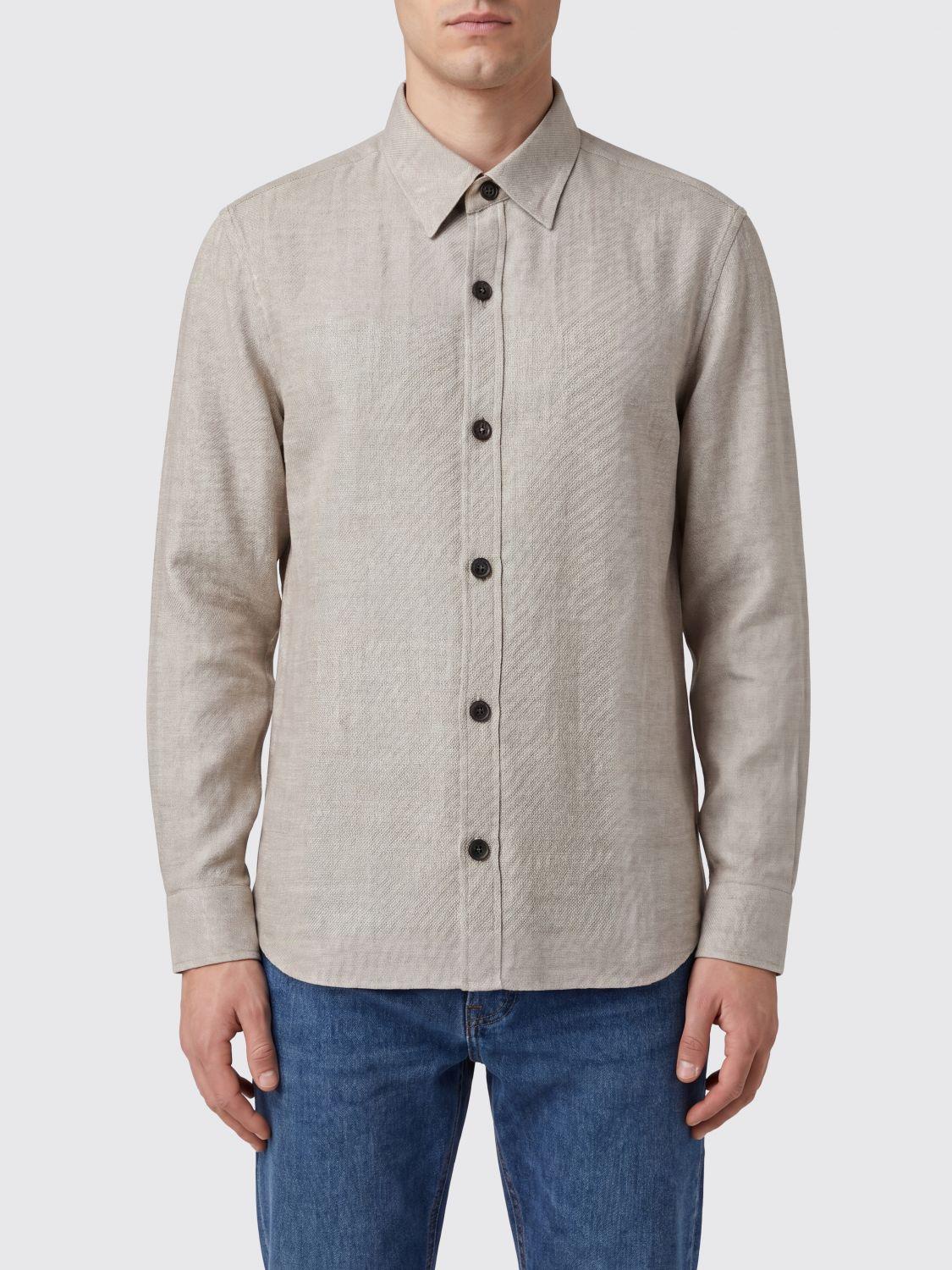 Shirt Jacket in Cashmere and Linen Blend