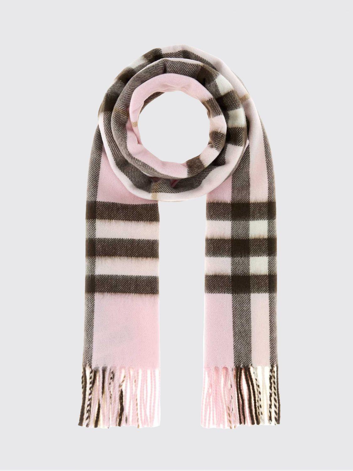 Fringed Check Pure Cashmere Scarf