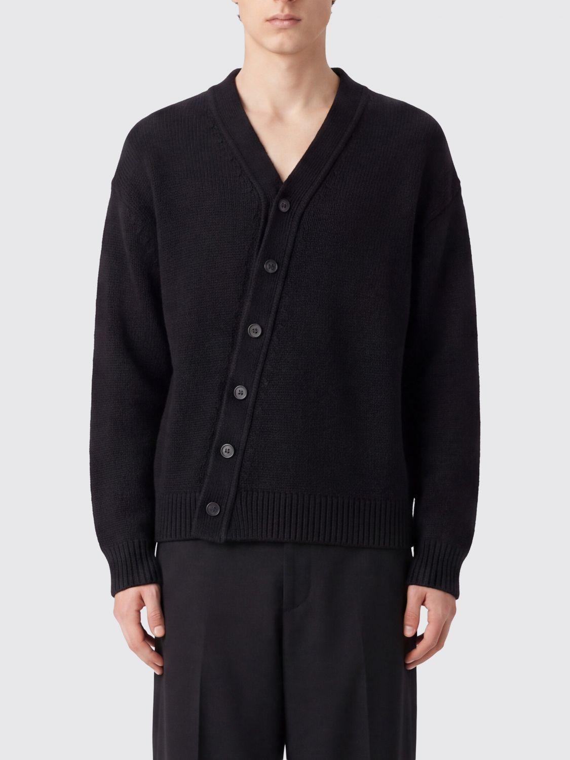 Asymmetric Wool and Cashmere Cardigan with Off-Center Closure
