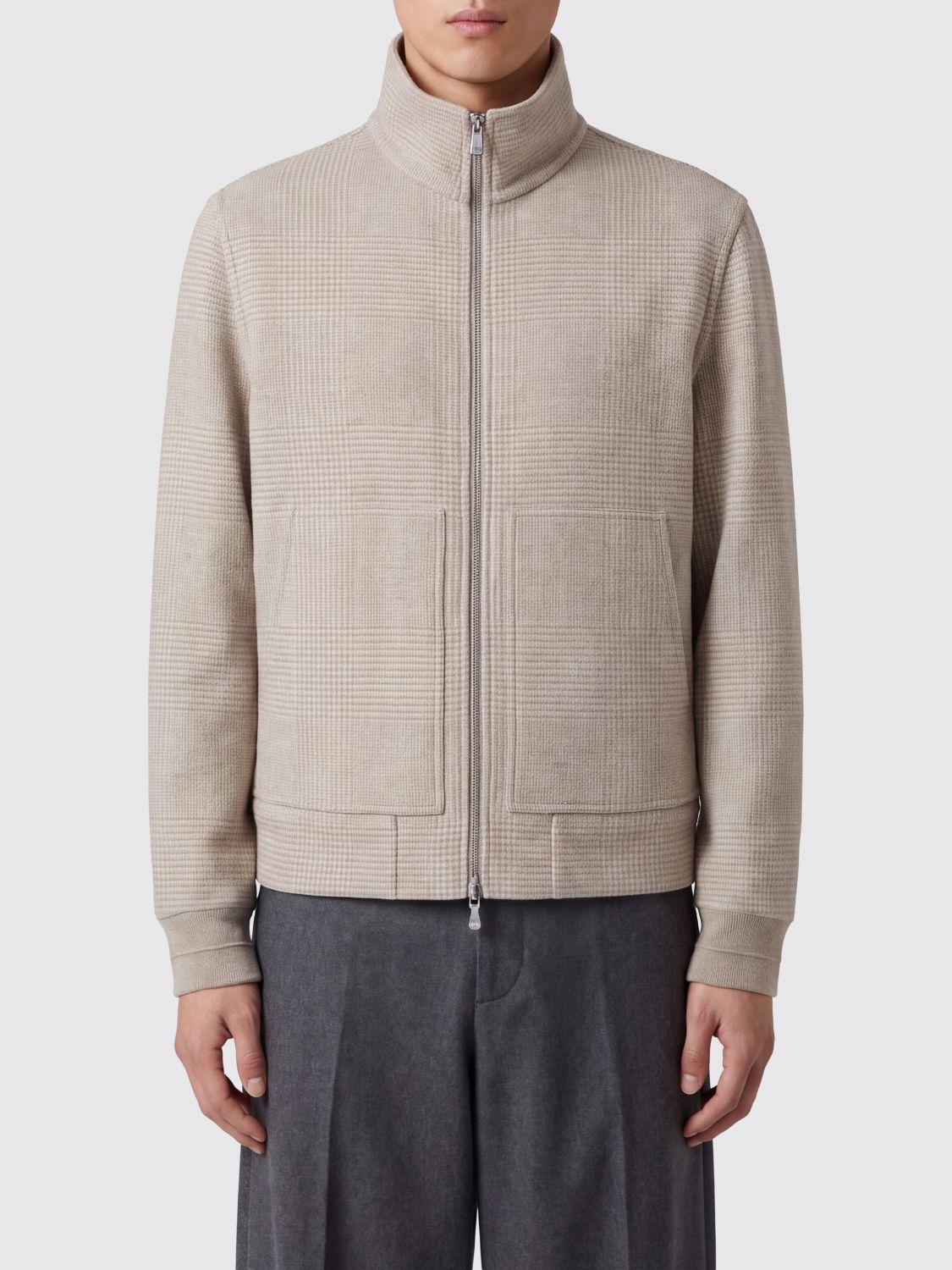Prince of Wales Check Cashmere Bomber Jacket