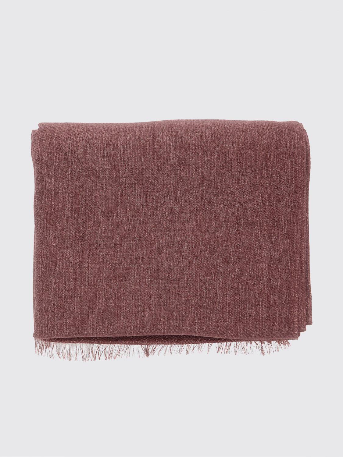 Cashmere and Silk Blend Scarf with Fringed Edges