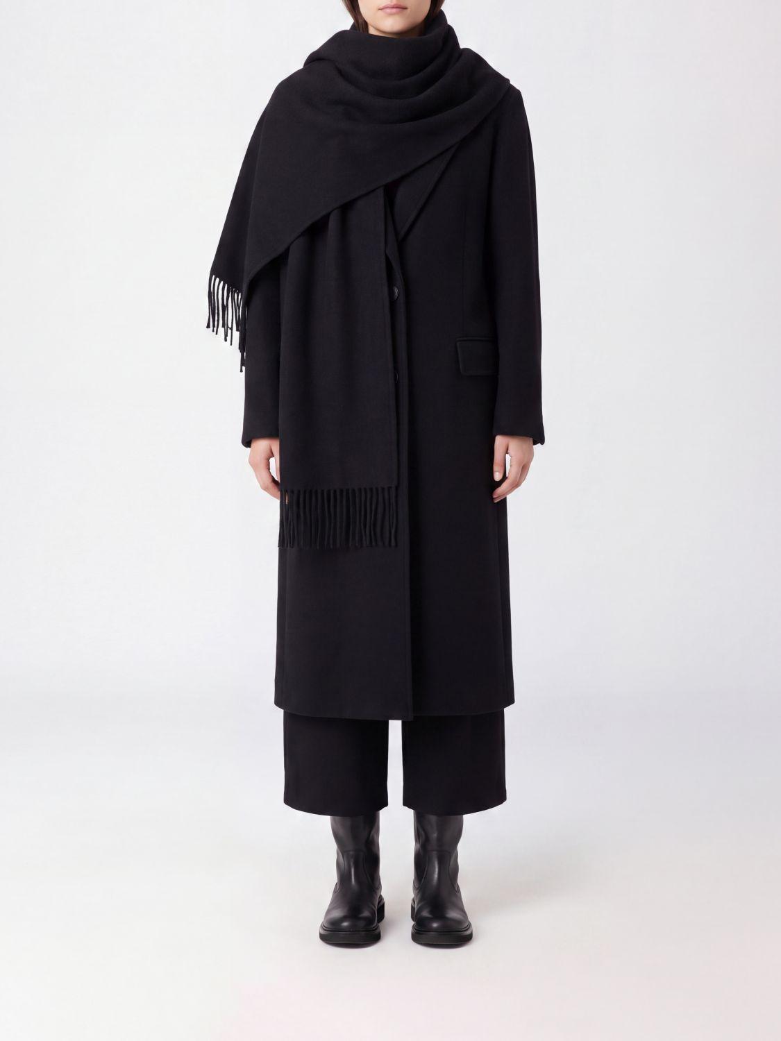 Relaxed Fit Wool and Cashmere-Blend Long Coat