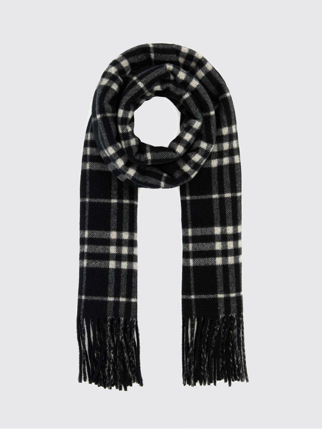 Classic Check Pure Cashmere Scarf with Fringes