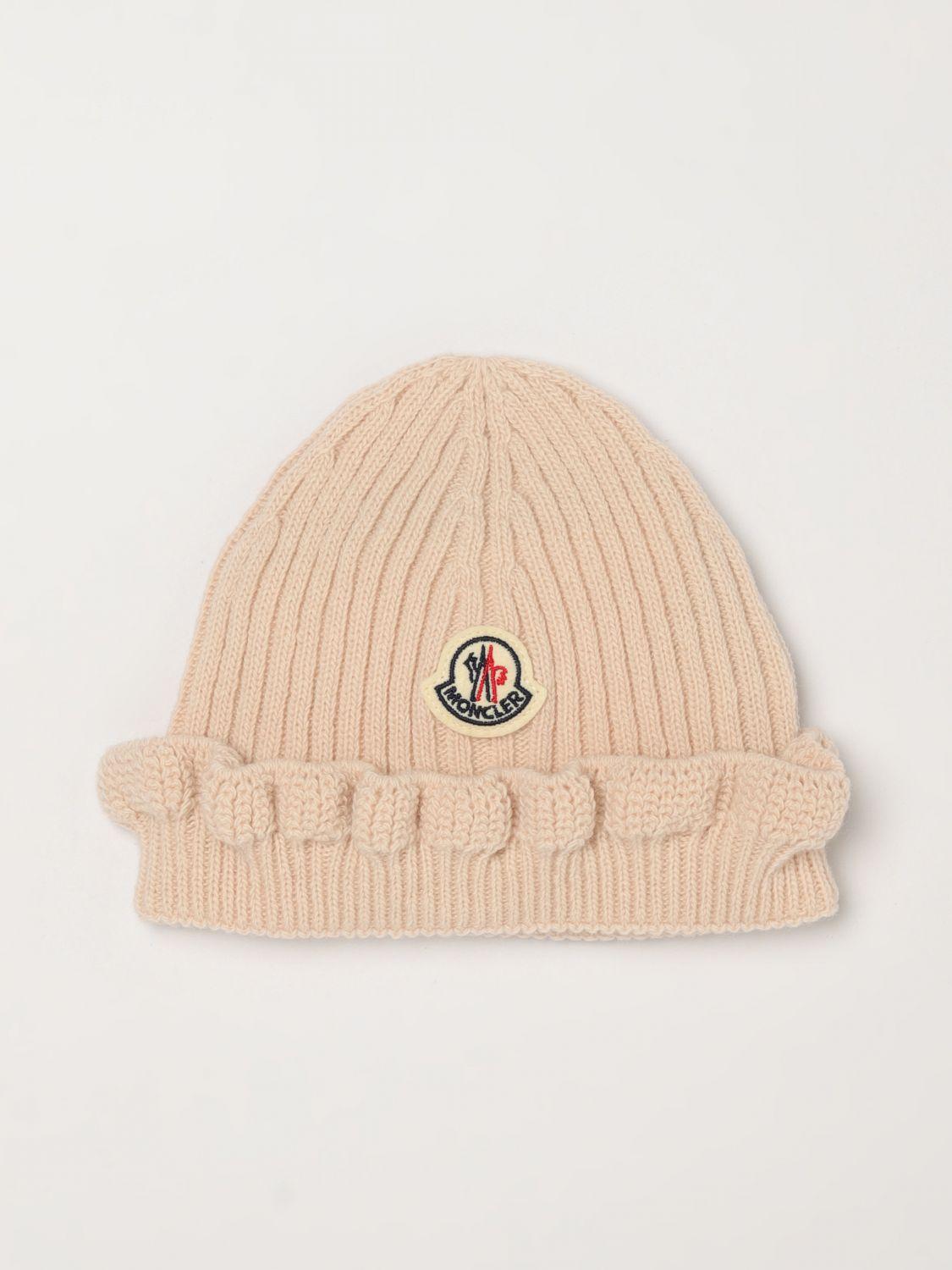 Newborn Virgin Wool and Cashmere Blend Hat with Logo