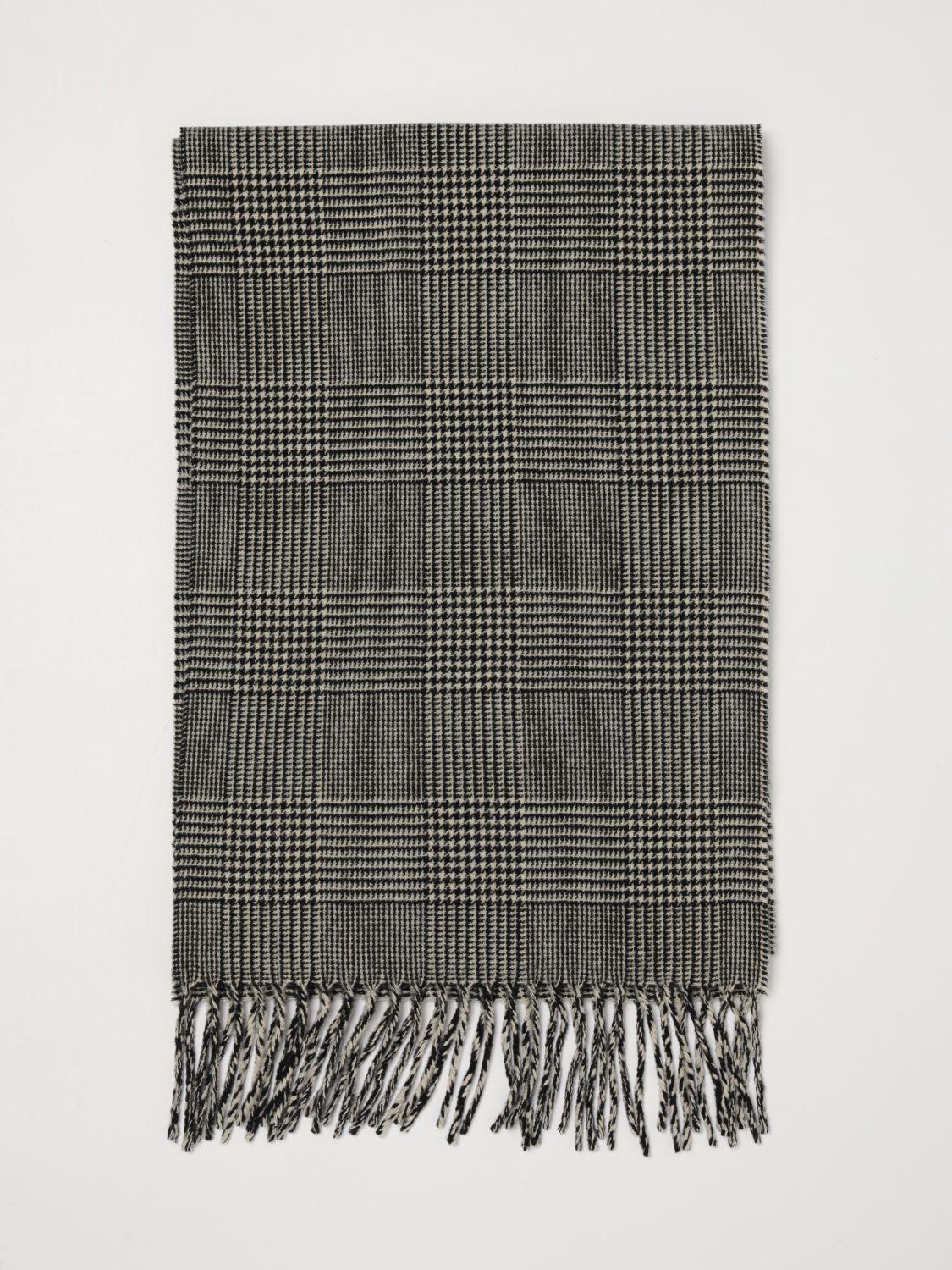 Prince of Wales Check Wool and Cashmere Scarf
