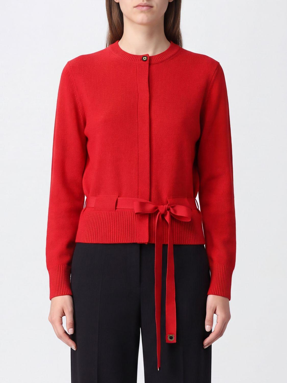 Crewneck Cardigan in Pure Cashmere with Tie-Waist Belt