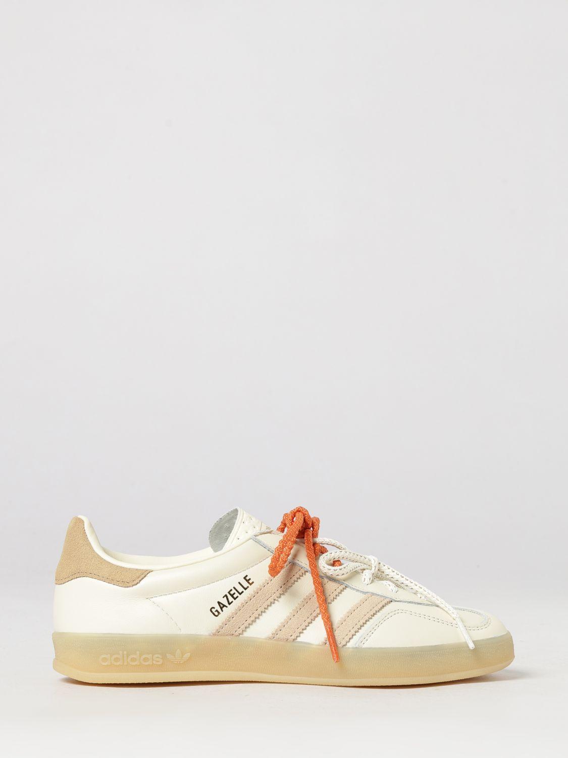 Gazelle Indoor Leather Trainers with 3-Stripes Logo