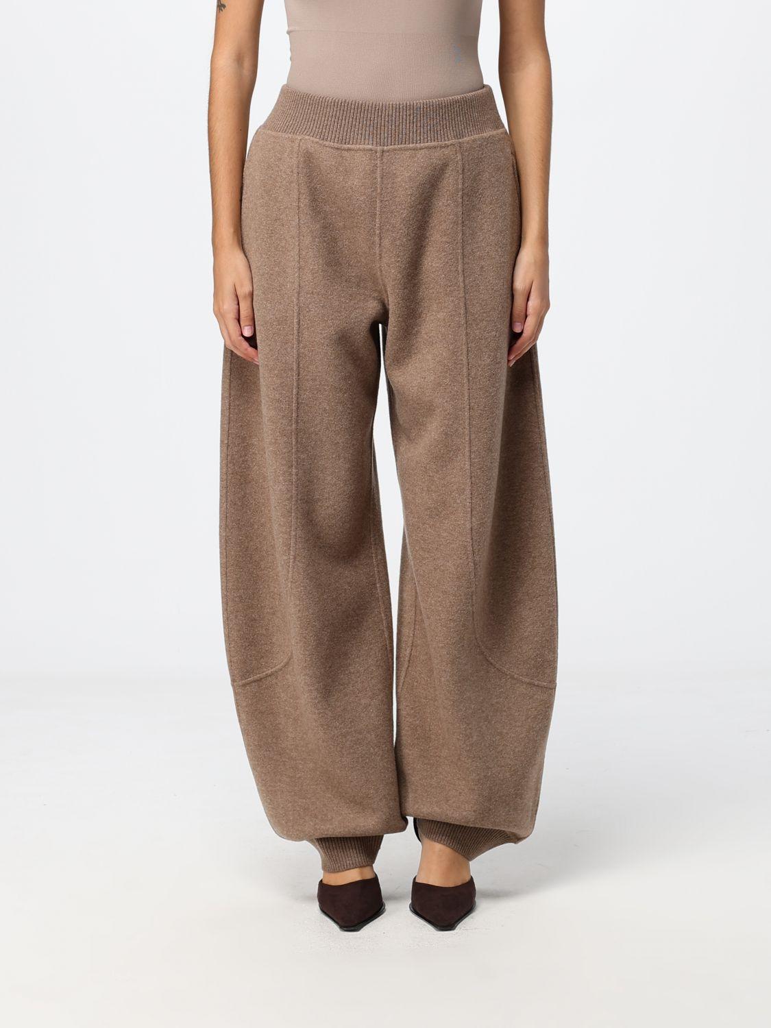 Wide-Leg Knit Trousers in Wool and Cashmere