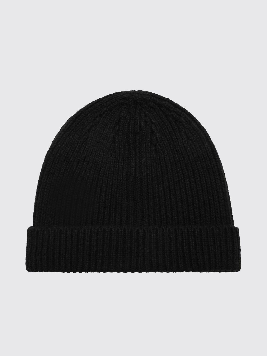 Rib-Knit Wool and Cashmere Blend Beanie Hat with Cuff