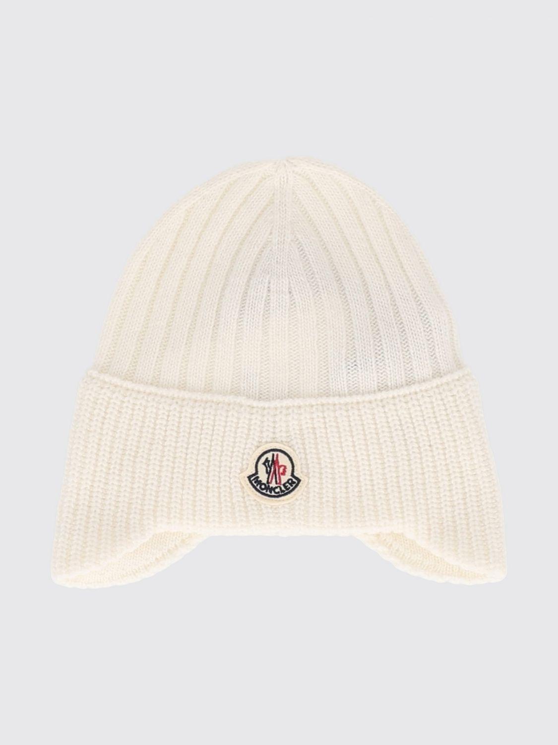 Newborn Ribbed Beanie in Virgin Wool and Cashmere with Cuff