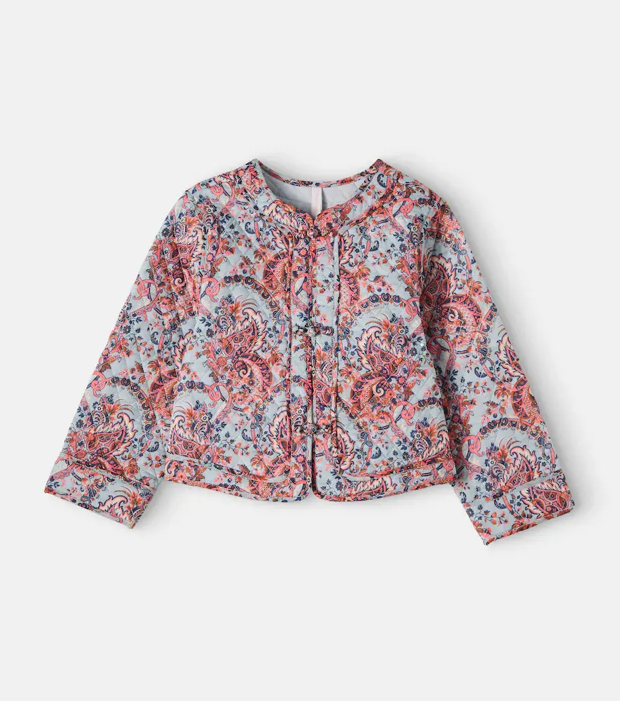 Zimmermann Kids Aster Paisley Quilted Cotton Jacket