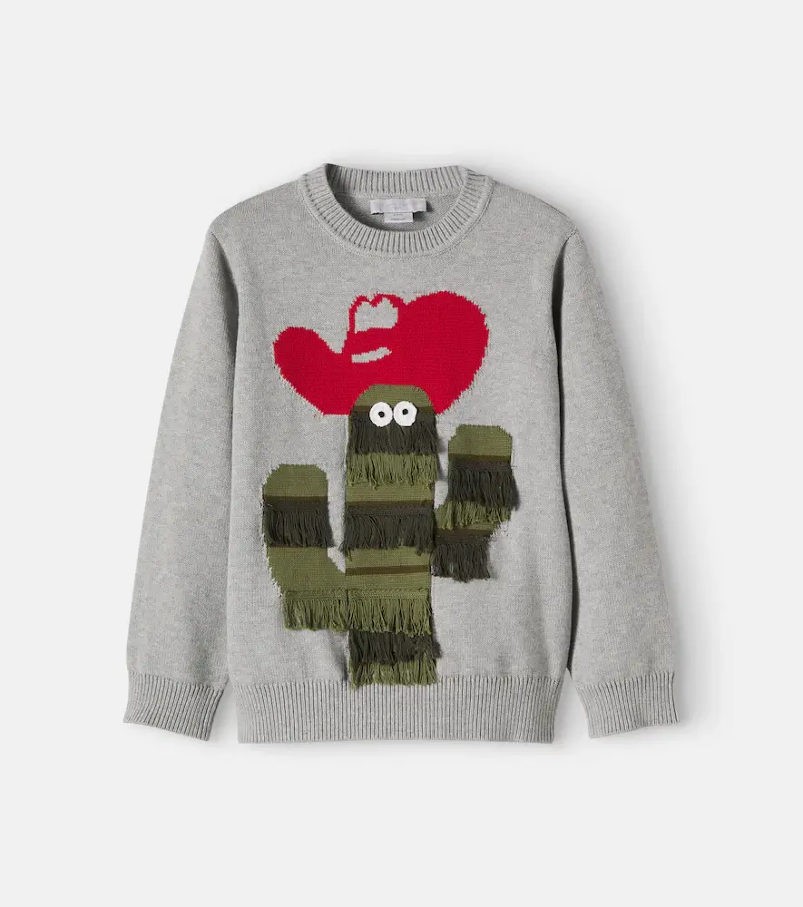 Stella McCartney Kids Embroidered Cotton Sweater
