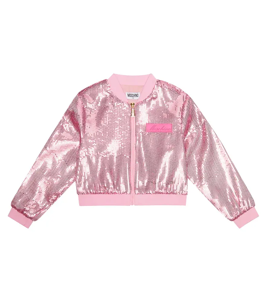 Moschino Kids Sequined Puffer Jacket