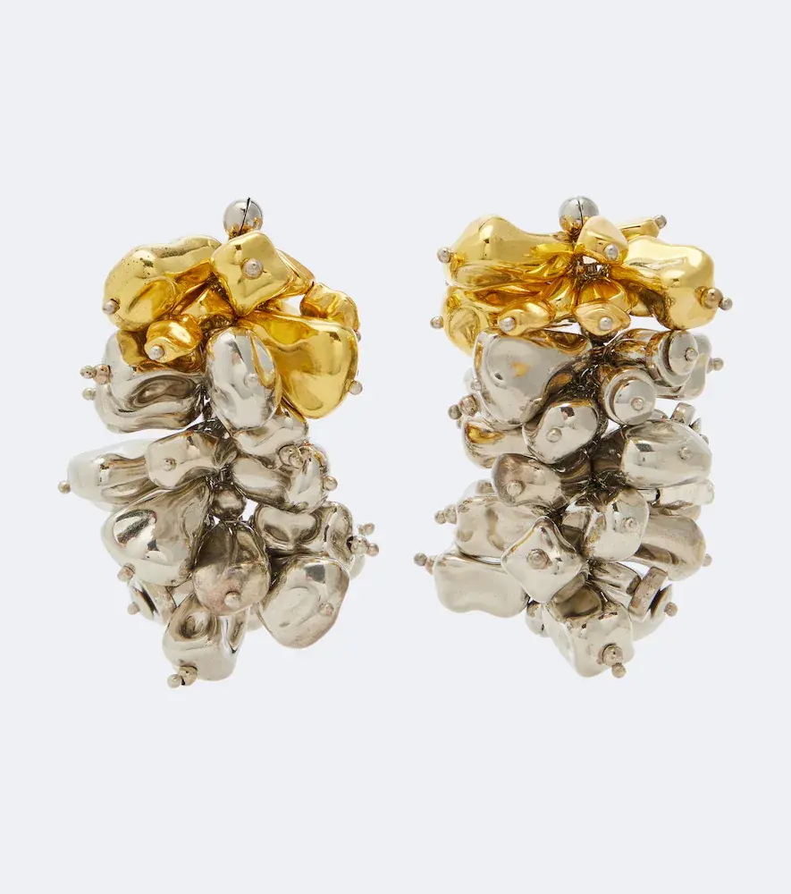 Dries van Noten Embroidered Drop Earrings