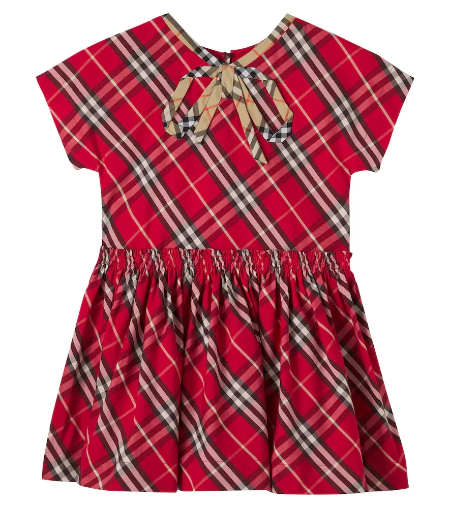 Burberry Kids Burberry Check Cotton Dress