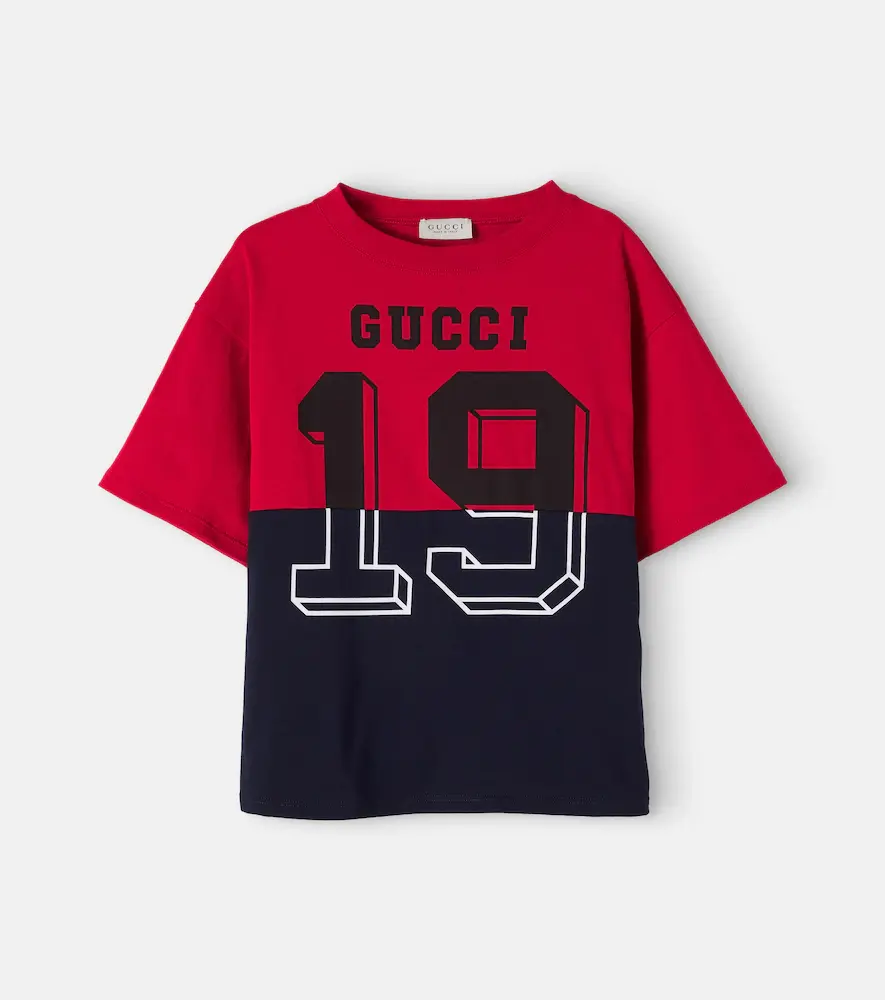 Gucci Kids Printed Cotton Jersey T-shirt