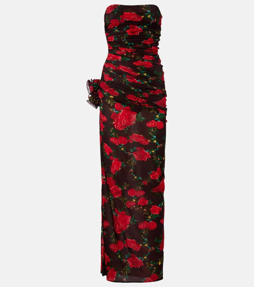 Magda Butrym Floral Ruched Gown