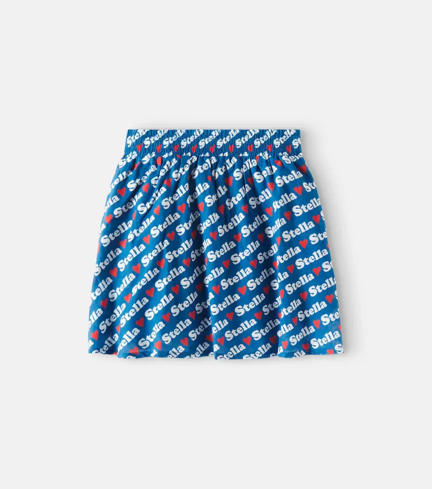 Stella McCartney Kids Printed Cotton Skirt