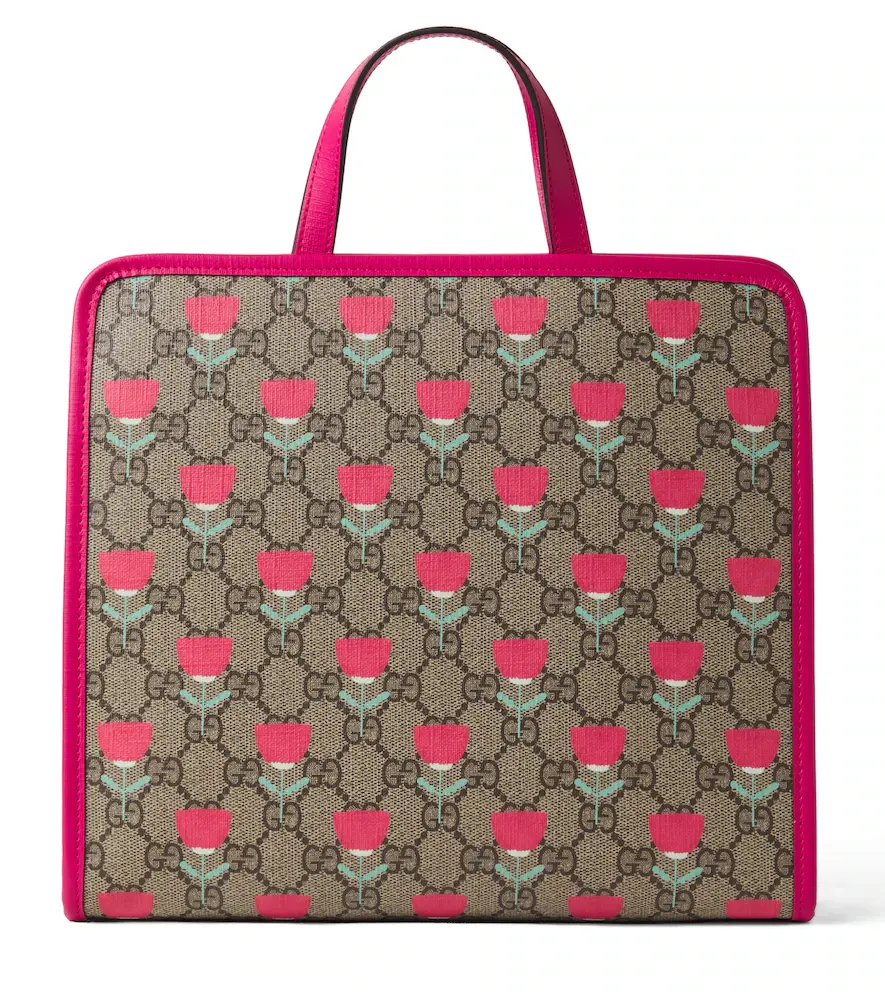 Gucci Kids GG Canvas Floral Tote Bag