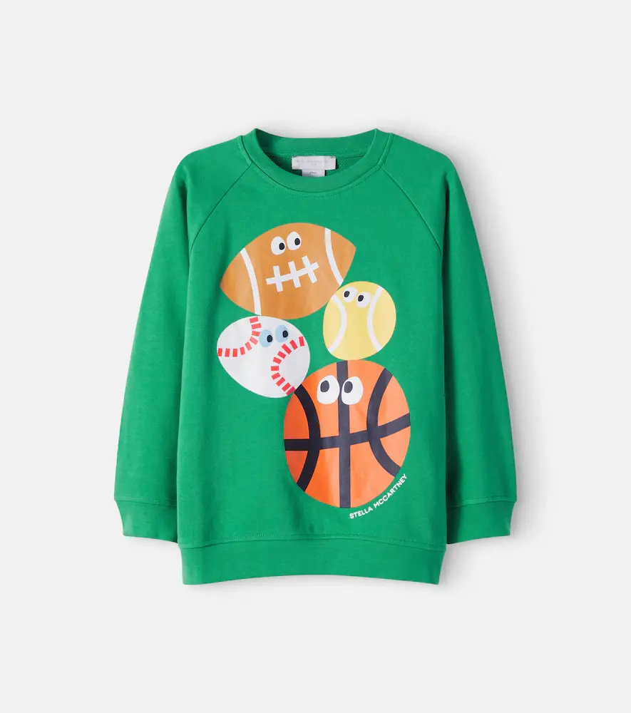 Stella McCartney Kids Printed Cotton Fleece Sweatshirt