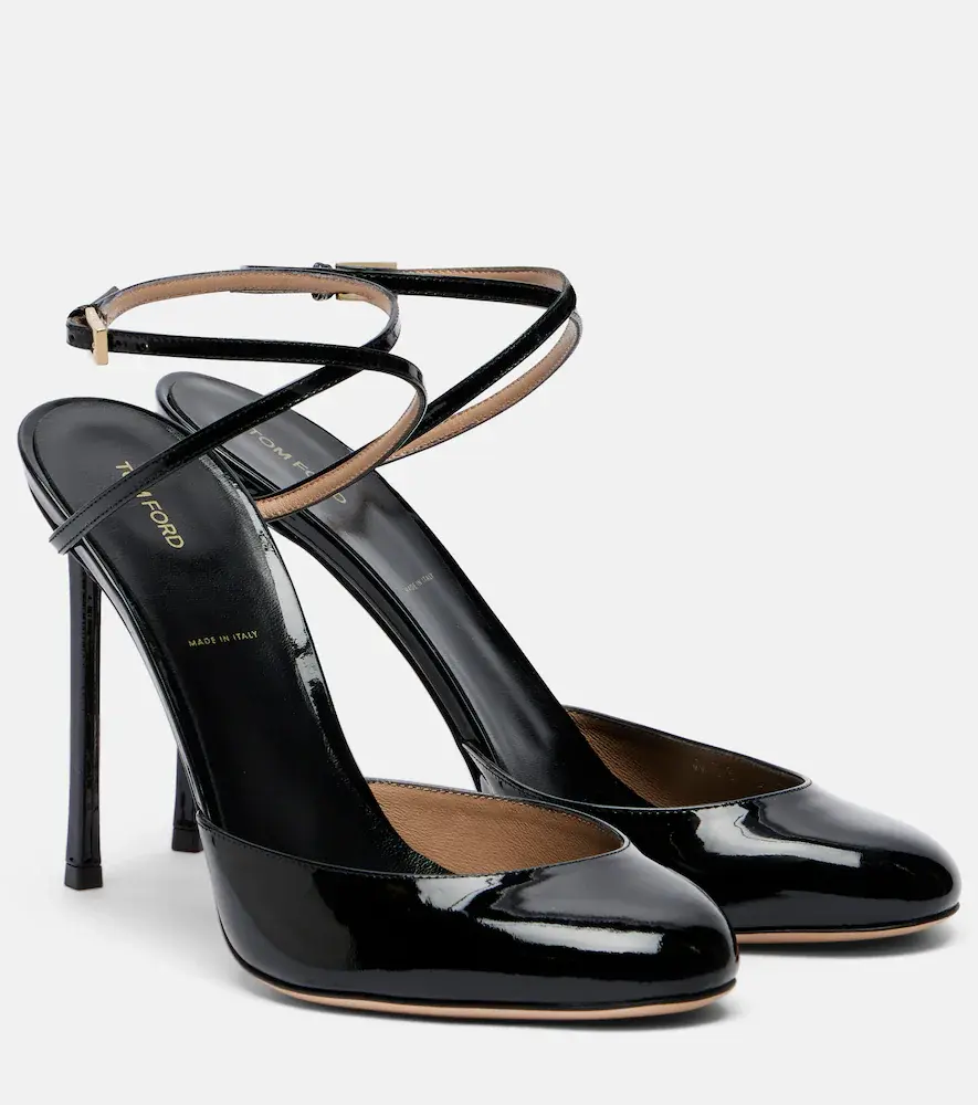 Tom Ford Patent Leather Slingback Pumps