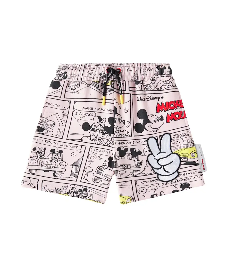 Marc Jacobs Kids X Disney Printed Cotton Jersey Shorts