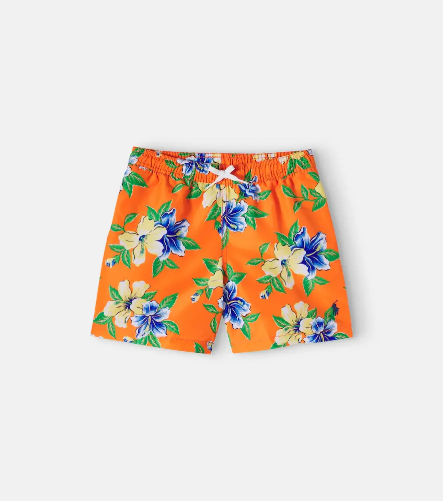 Polo Ralph Lauren Kids Traveler Floral Swim Trunks