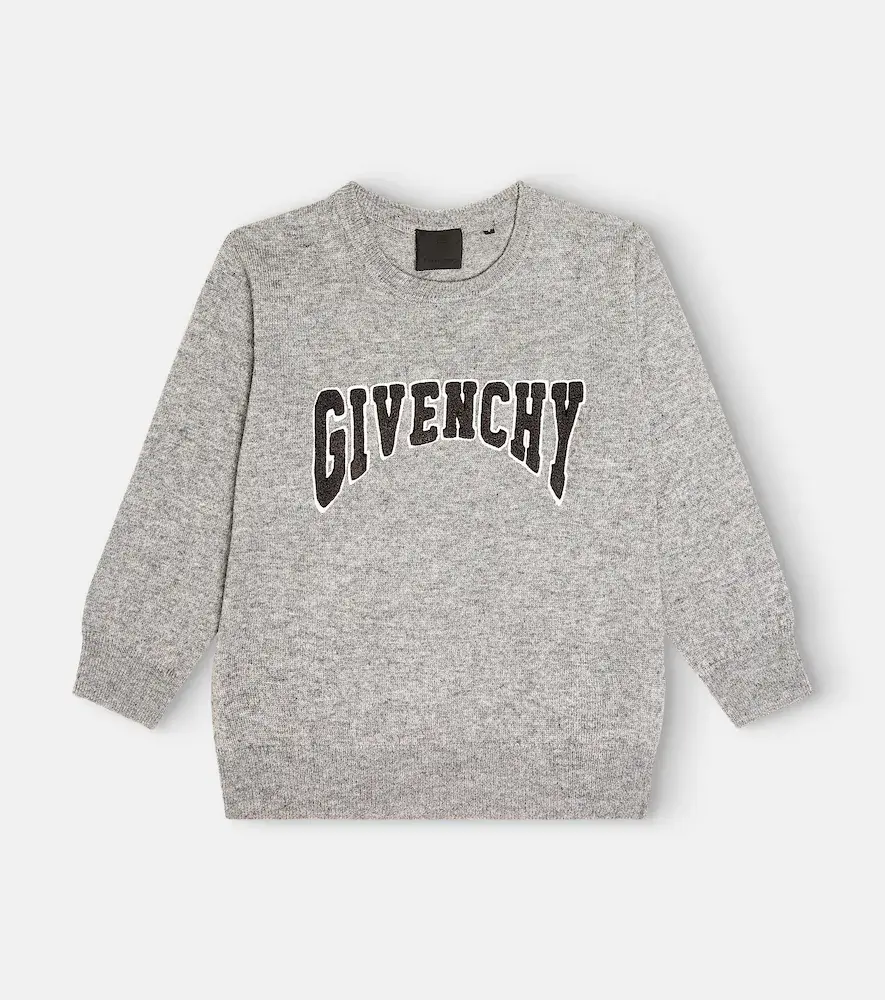 Givenchy Kids Logo Wool and Cashmere Sweater