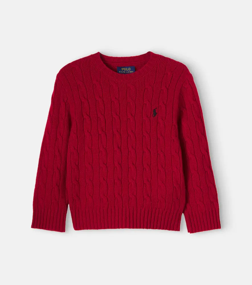 Polo Ralph Lauren Kids Cable-knit Wool and Cashmere Sweater