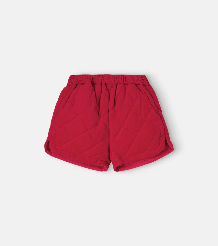 C’era Una Volta Thea Checked Cotton Corduroy Shorts