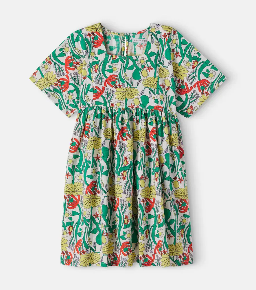 Bobo Choses Color Herbalist Floral Cotton Dress