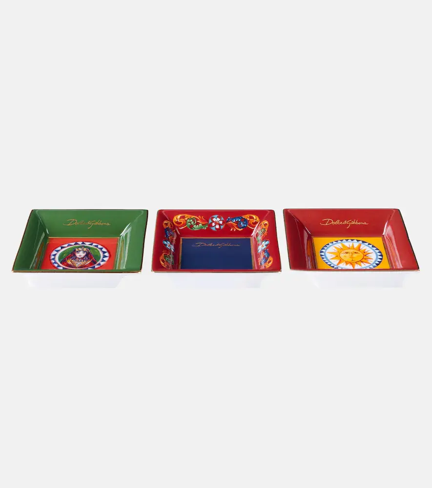 & Gabbana Casa Carretto Set of 3 Decorative Trays