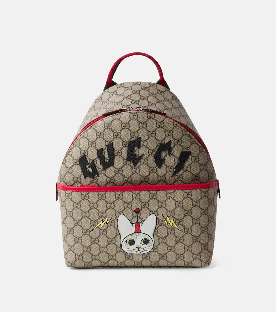 Gucci Kids GG Canvas Printed Backpack